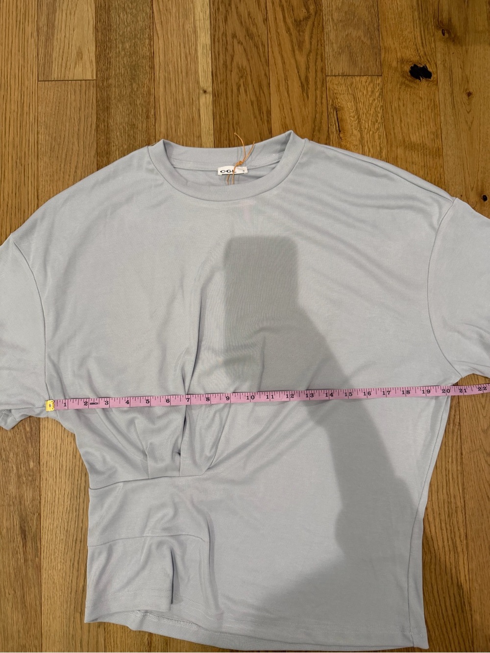 OGL Gathered Waist Tee | Pale Blue | XL | NWT - Picture 10 of 10